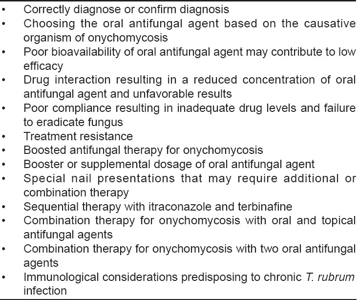 Diagnosis and Management of Onychomycosis (Tinea Unguium) with