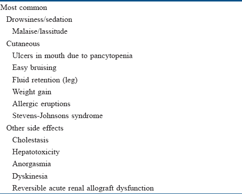 side effect of gabapentin