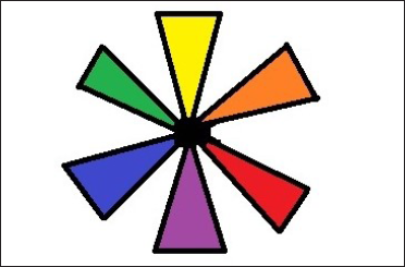 Complementary colour wheel