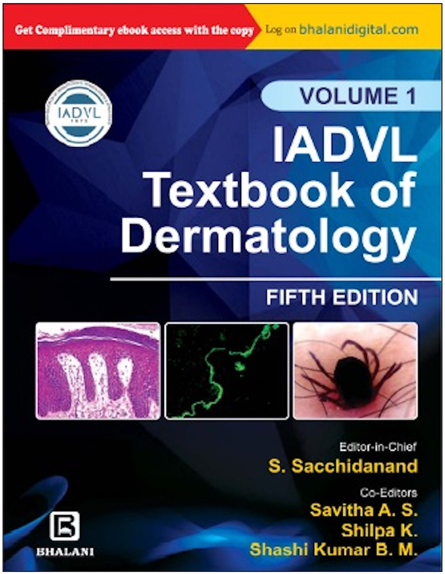 Cover of IADVL Textbook of Dermatology (Fifth Edition, 2022).