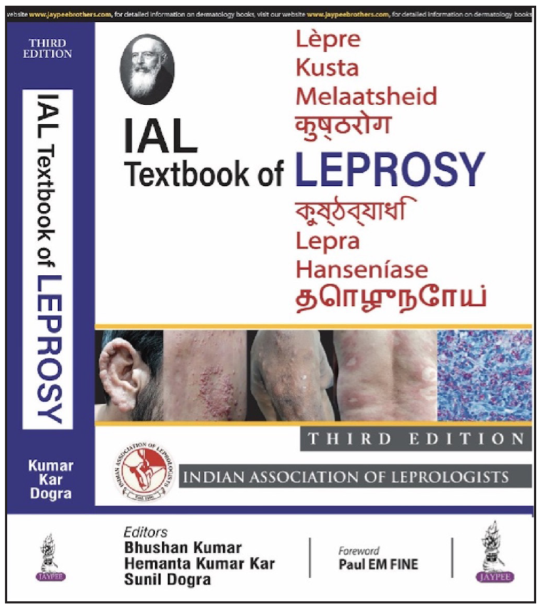 Cover of IAL Textbook of Leprosy (Third Edition, 2023).