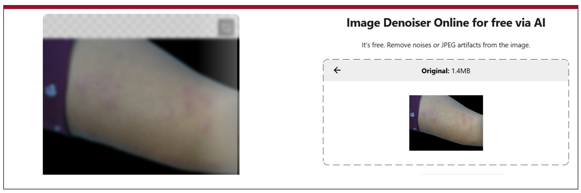 Image denoising.