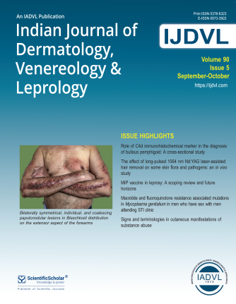 Indian Journal of Dermatology, Venereology and Leprology