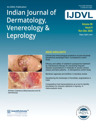 Indian Journal of Dermatology, Venereology and Leprology